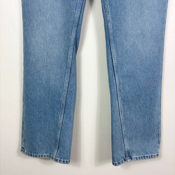 Free People We The Free Union Blue Xena High Rise Slim Straight Jeans - Picture 5 of 14